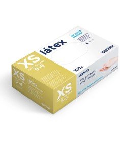 Guantes de látex sin polvo - Talla XS - 100 UNIDADES 2