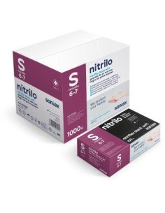 Guantes de nitrilo sin polvo negros