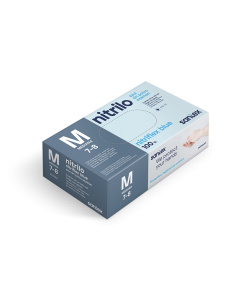 Guantes de nitrilo azul