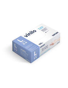 Guantes de vinilo talla L sin polvo